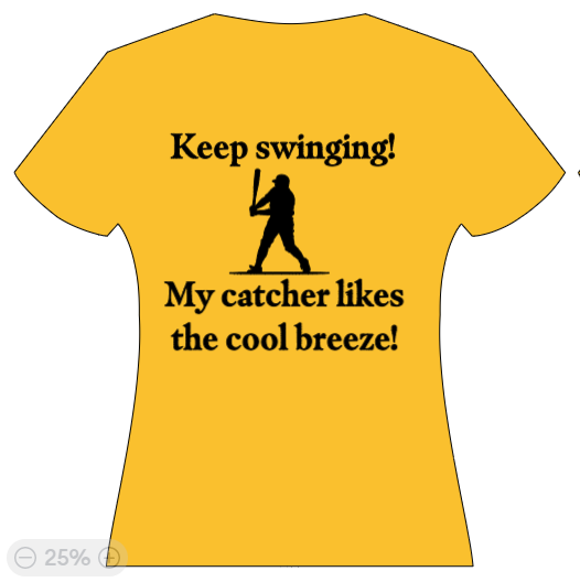 Keep swinging - my catcher likes the cool breeze!