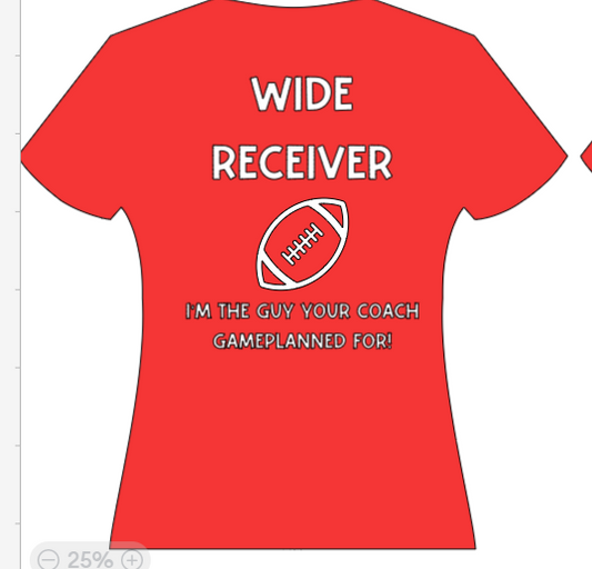 WIDE RECEIVER - Im the guy your coach game-planeed for!