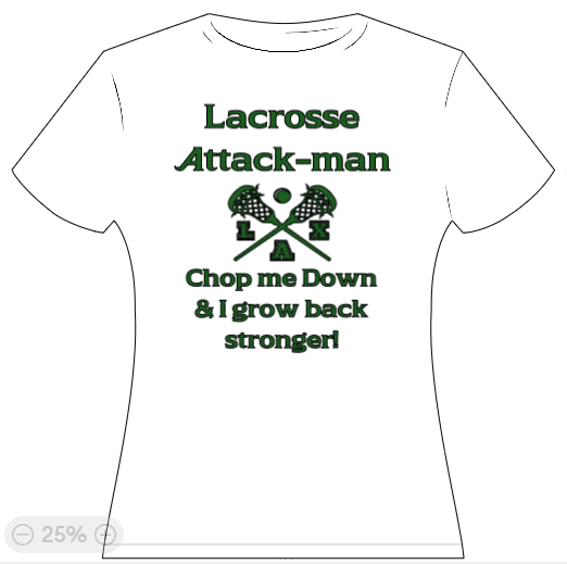 Lacrosse Attack-Man - Chop me down & i grow back stronger!