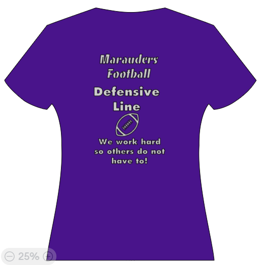 Marauders Defensive Line - we work hard so others do not have to! Marauders