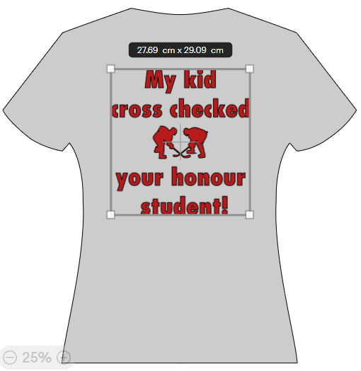 My kid cross checked your honour student!