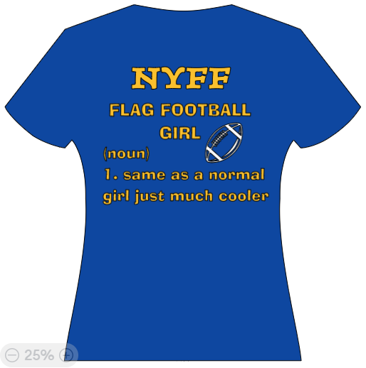 NYFF Flag Football Girl