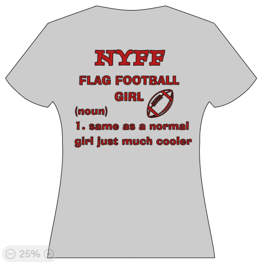 NYFF Flag Football Girl