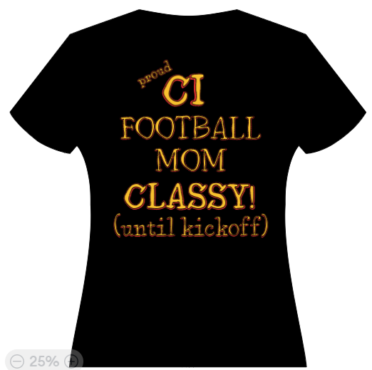 Proud CI Football mom - Classy til kickoff