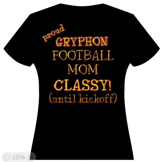 Proud CI Football mom - Classy til kickoff