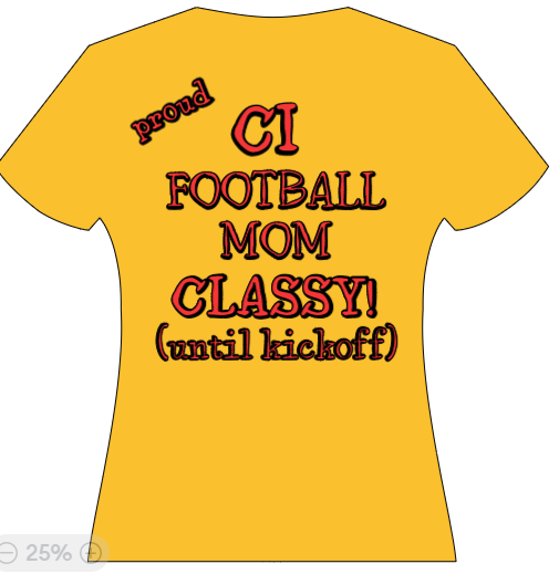 Proud CI Football mom - Classy til kickoff