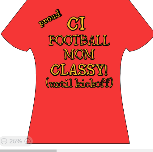 Proud CI Football mom - Classy til kickoff