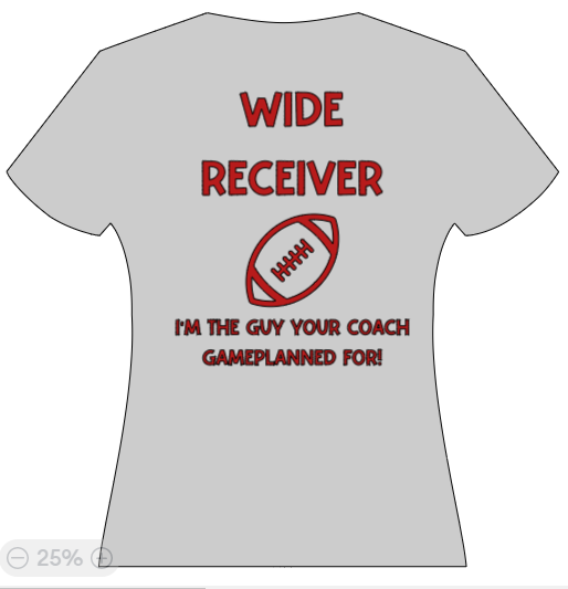 WIDE RECEIVER - Im the guy your coach game-planeed for!