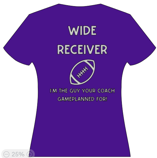 WIDE RECEIVER - Im the guy your coach game-planeed for!