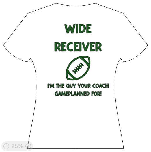 WIDE RECEIVER - Im the guy your coach game-planeed for!