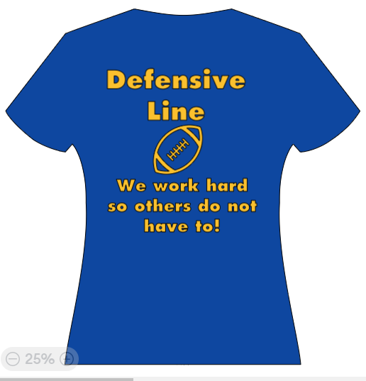 Defensive Line - We work hard so others do not have to!