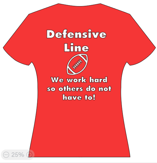 Defensive Line - We work hard so others do not have to!