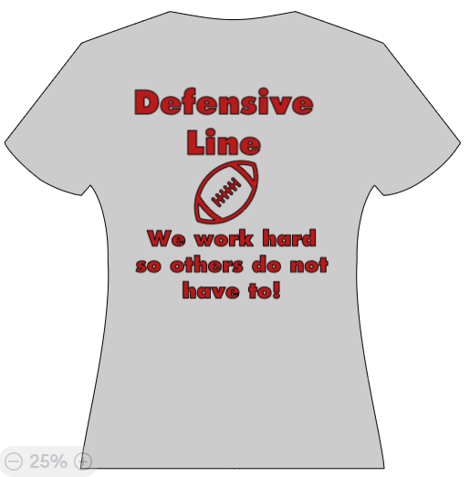 Defensive Line - We work hard so others do not have to!