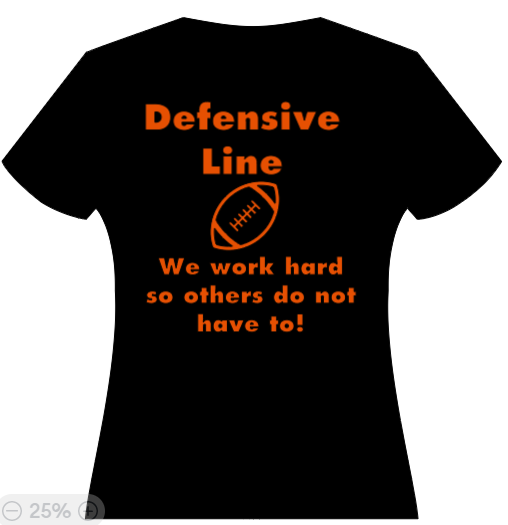 Defensive Line - We work hard so others do not have to!