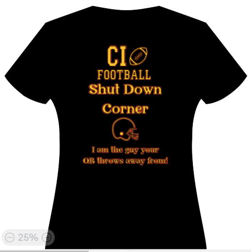 CI Football Shutdown Corner - I am the guy your QB throws away from!