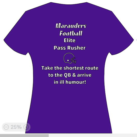 Marauders Football Elite Pass Rusher - Take the shortest route to the QB & arrive in ill humour!