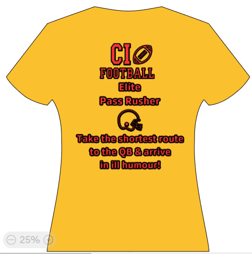 CI Football Elite Pass Rusher - take the shortest route to the QB & arrive in ill humour!