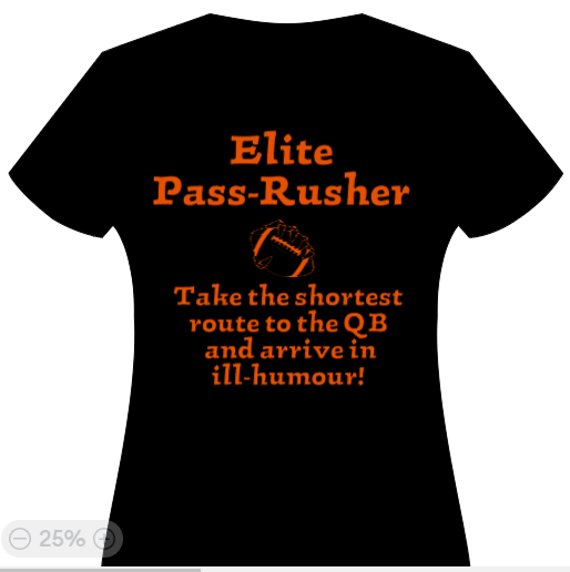 Elite Pass rusher - Take the shortest route to the QB & arrive in ill humour!