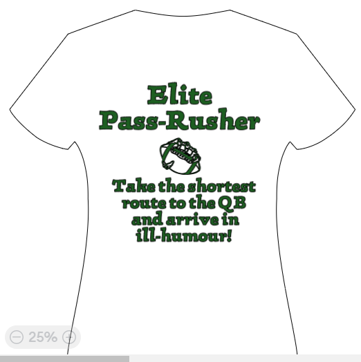 Elite Pass rusher - Take the shortest route to the QB & arrive in ill humour!