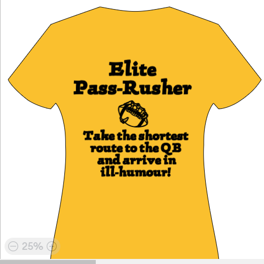 Elite Pass rusher - Take the shortest route to the QB & arrive in ill humour!