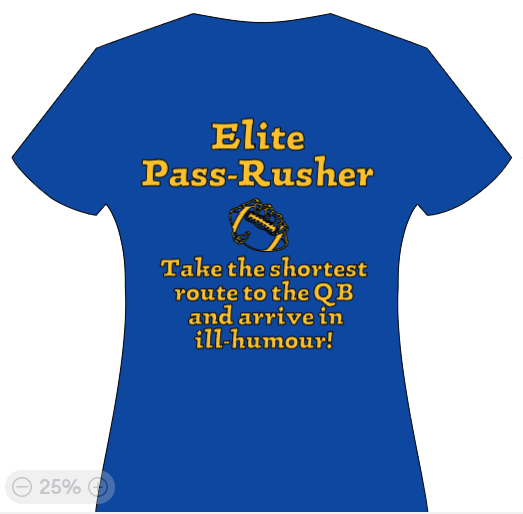 Elite Pass rusher - Take the shortest route to the QB & arrive in ill humour!