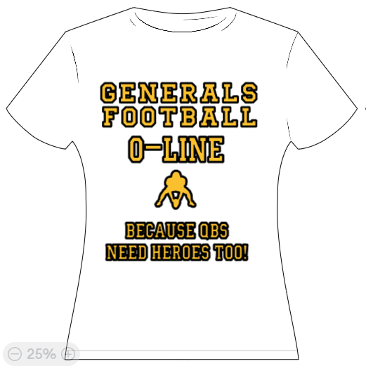 Generals Football - OLINE because QBs need heroes too!