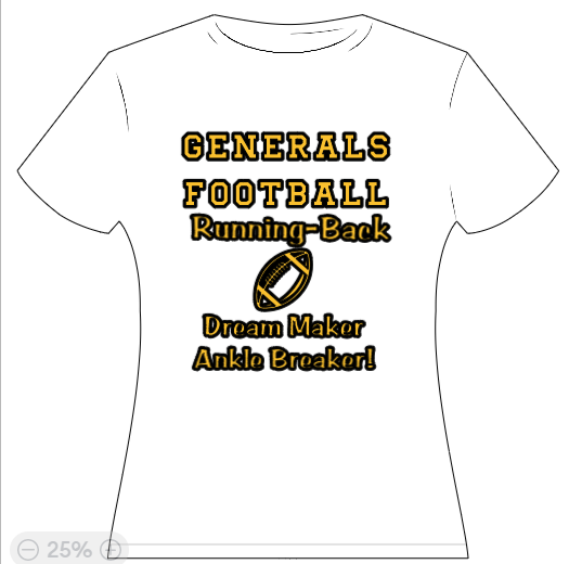 Generals Football Running Back - Dream Maker Ankle Breaker!