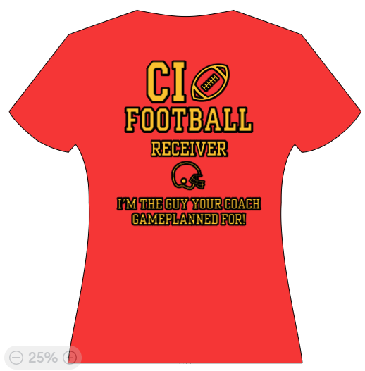 CI Football Receiver - I'm the guy your coach gameplanned for!