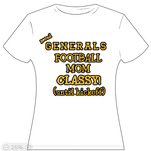 Generals Football MOM - CLASSY (til kickoff!)